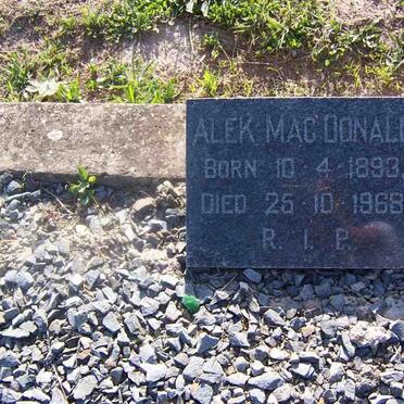 MACDONALD Alek 1893-1968