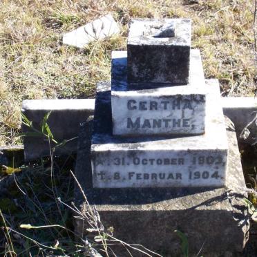 MANTHE Gertha 1903-1904