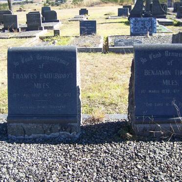 MILES Benjamin Thomas 1879- 1961 &amp; Frances Enid 1892-1961