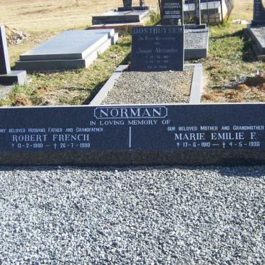 NORMAN Robert French 1900-1988 &amp; Marie Emilie F. 1910-1998