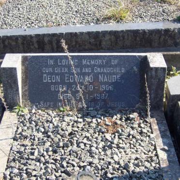 NAUDE Deon Edward 1966-1967