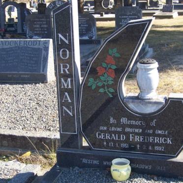 NORMAN Gerald Frederick 1951-1992