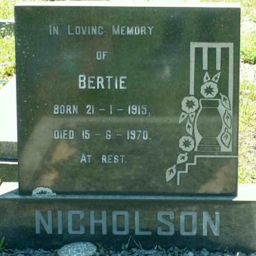 NICHOLSON Bertie 1915-1970