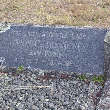 NEWEY Marion Clare nee RORKE 1887-1967
