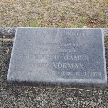 NORMAN Wilfred James 1907-1979