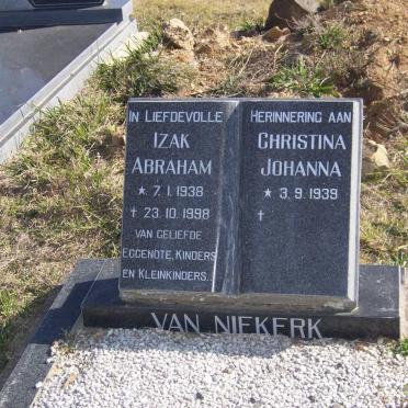 NIEKERK Izak Abraham, VAN 1938-1998