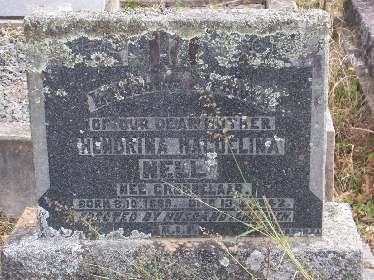 NELL Hendrina Magdelina nee GROBBELAAR 1889-1942