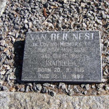NEST Isabella, VAN DER 1915-1999