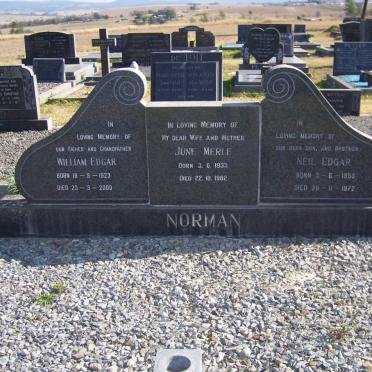 NORMAN William Edgar 1923-2000 &amp; June Merle 1933-1982 :: Neil Edgar 1953-1972
