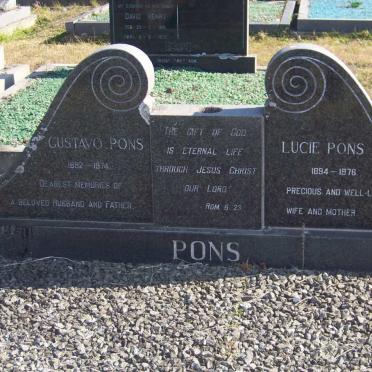 PONS Gustavo 1892-1974 &amp; Lucie 1894-1976