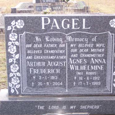 PAGEL Arthur August Frederich 1913-2004 &amp; Agnes Anna Wilhelmine KOBUS 1912-1989