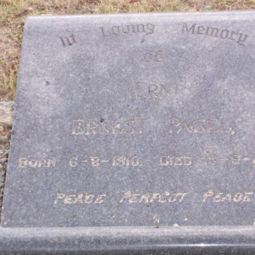 PAGEL Ernest 1910-1957