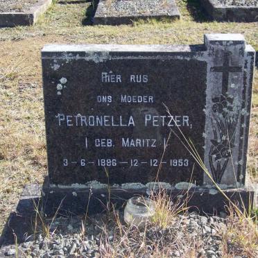 PETZER Petronella nee MARITZ 1886-1953