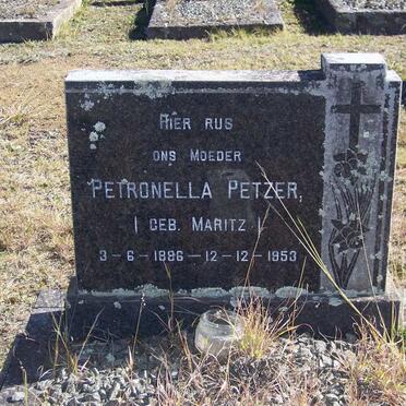 PETZER Petronella nee MARITZ 1886-1953