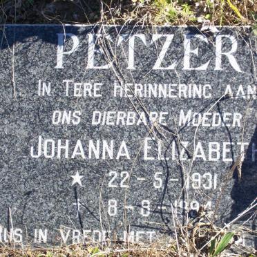 PETZER Johanna Elizabeth 1931-1994