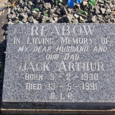 REABOW Jack Arthur 1930-1991