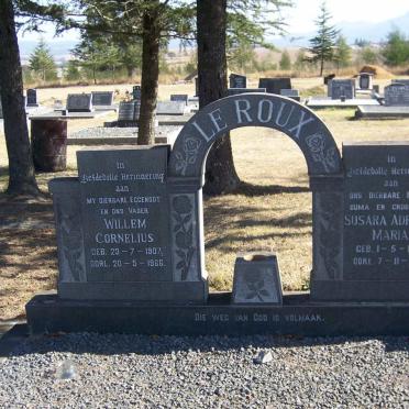 ROUX Willem Cornelius,  LE 1907-1966 &amp; Susara Adriana Maria 1908-1988