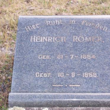 RÖMER Heinrich 1894-1959