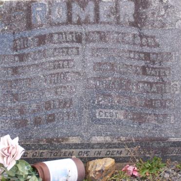 RÖMER Robert Ignatius 1875-1919 &amp; Helene Mathilde SCHONKNECHT 1877-1963
