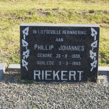 RIEKERT Phillip Johannes 1908-1983