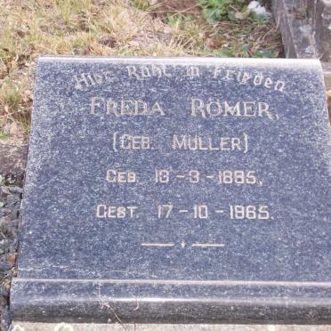 RÖMER Freda nee MULLER 1895-1965