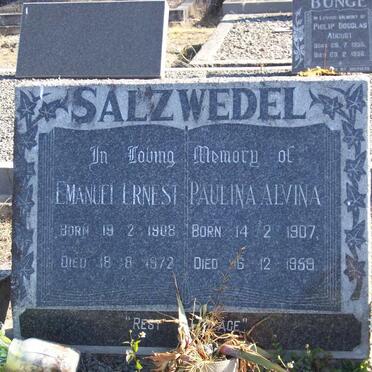 SALZWEDEL Emanuel Ernest 1908-1972 &amp; Paulina Alwina 1907-1959