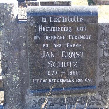 SCHUTZ Jan Ernst 1877-1960