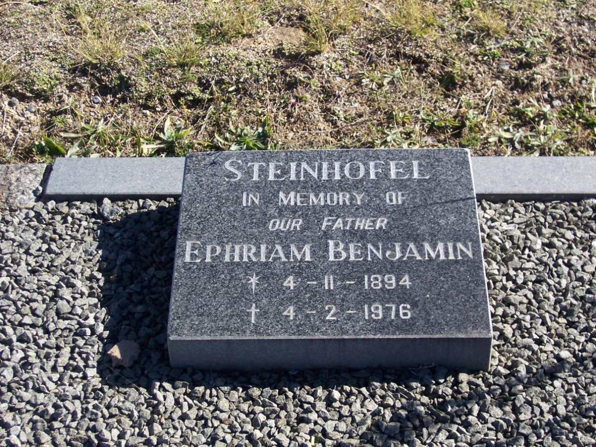 STEINHOFEL Ephriam Benjamin 1894-1976