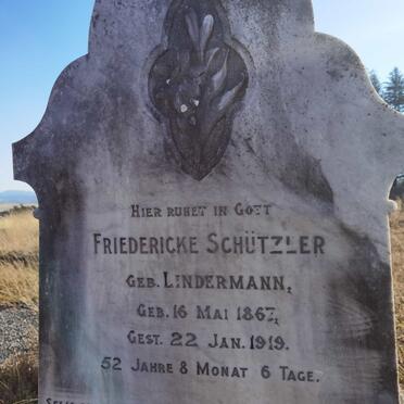 SCHUTZLER Friedericke nee LINDERMANN 1867-1919