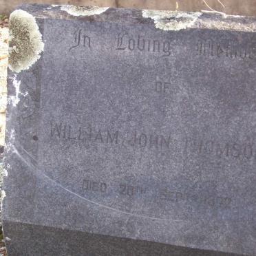 THOMSON William John -1972