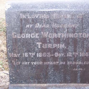 TURPIN George Worthinoton 1863-1945