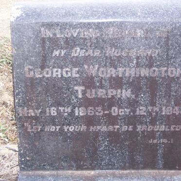 TURPIN George Worthinoton 1863-1945