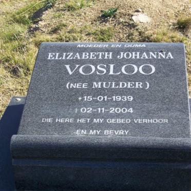 VOSLOO Elizabeth Johanna nee MULDER 1939-2004