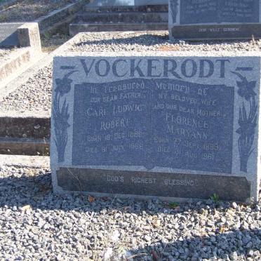 VOCKERODT  Carl Ludwig Robert 1889-1966 &amp; Florence Maryann 1899-1961