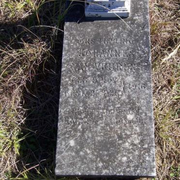 VUUREN Johannes, van 1916-1916