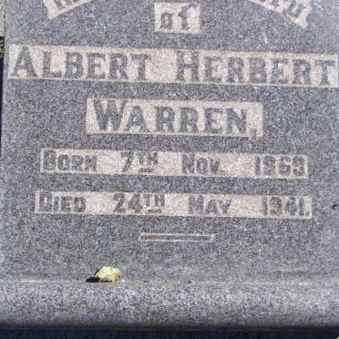 WARREN Albert Herbert 1869-1941