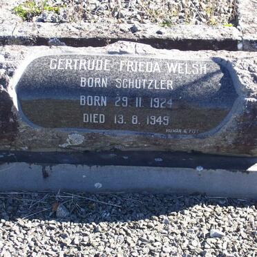 WELSH Gertrude Frieda nee SCHUTZLER 1924-1949
