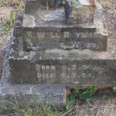 WEBB Nowell Raymond, Barnes 1904-1904
