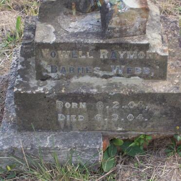 WEBB Nowell Raymond, Barnes 1904-1904
