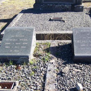 WEBB Harold 1894-1958 &amp; Thelma Avis 1905-1973