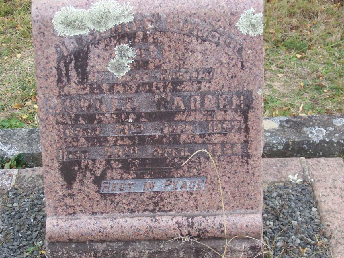 WARREN Oswald 1897-1944