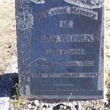 WARREN Ida nee SACKE 1913-1944