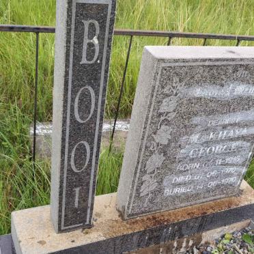 BOOI Makhaya George 1916-1970