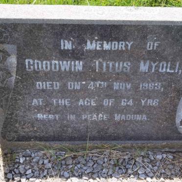 MYOLI Goodwin Titus -1963