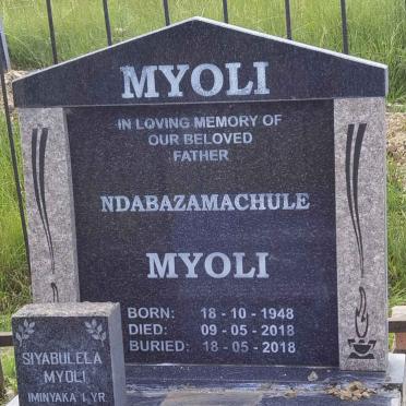 MYOLI Ndabazamachule 1948-2018 :: MYOLI Siyabulela