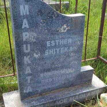 MAPUKATA Esther Shiyeka ?-1980