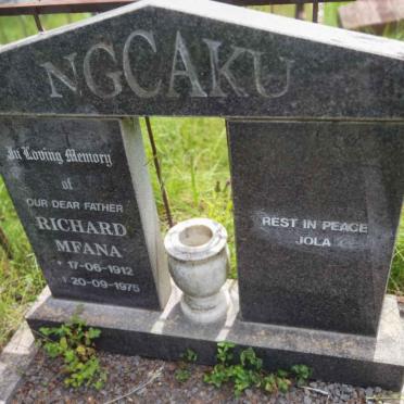 NGCAKU Richard Mfana 1912-1975