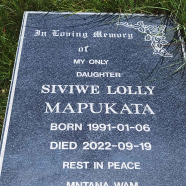 MAPUKATA Siviwe Lolly 1991-2022