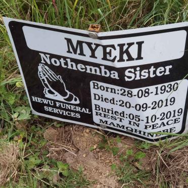 MYEKI Nothemba Sister 1930-2019