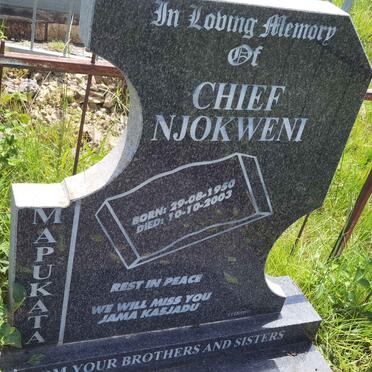 MAPUKATA Chief Njokweni 1950-2003